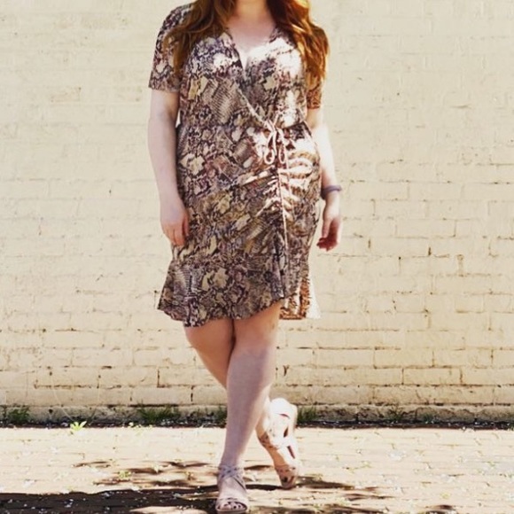 Snake print dress by The Vanity Room size 2x - Picture 1 of 6